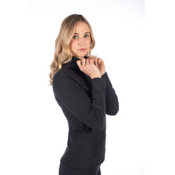 Maglia a maniche lunghe a collo alto Eva HKM Nero