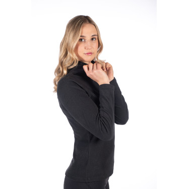 Maglia a maniche lunghe a collo alto Eva HKM Nero