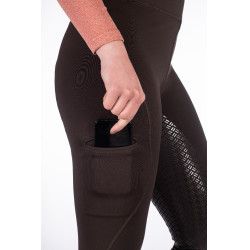 Leggings Rio fondo pieno in silicone HKM Marrone scuro
