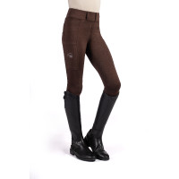 Leggings Lana II stile fondo intero in silicone HKM Marrone scuro Leggings Lana II stile fondo intero in silicone HKM Marrone scuro