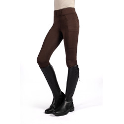 Leggings Lana II stile fondo intero in silicone HKM Marrone scuro
