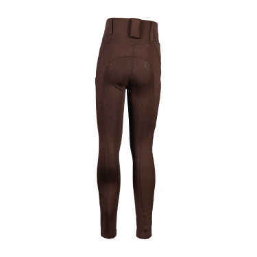 Leggings Lana II stile fondo intero in silicone HKM Marrone scuro