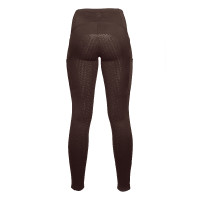 Leggings Arezzo fondo 1/1 in silicone Lauria Garrelli Marrone scuro
