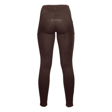 Leggings Arezzo fondo 1/1 in silicone Lauria Garrelli Marrone scuro