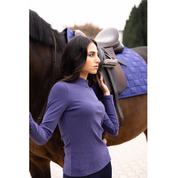 Polo a maniche lunghe Arezzo Soft Lauria Garrelli Indaco Blu