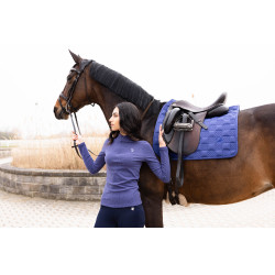 Polo a maniche lunghe Arezzo Soft Lauria Garrelli Indaco Blu