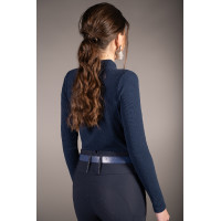 Polo a maniche lunghe Arezzo Soft Lauria Garrelli Indaco Blu