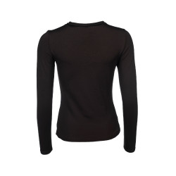 Polo a maniche lunghe Arezzo Function Lauria Garrelli Marrone scuro