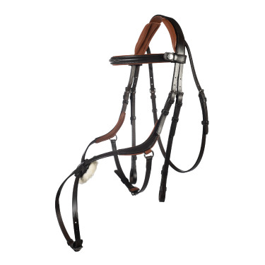 Briglia Carlos HKM Marrone / cammello