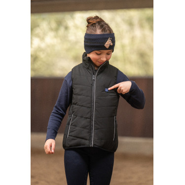 Gilet riscaldato per bambini Cuddle Style HKM Nero