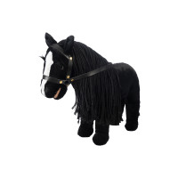 Peluche Cuddle Horse HKM Nero