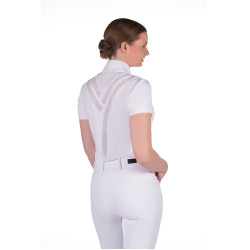 Polo da concorso Hunter maniche corte HKM Bianco