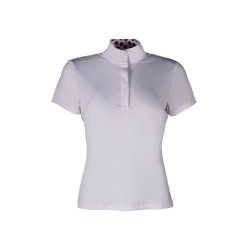Polo da concorso Hunter maniche corte HKM Bianco