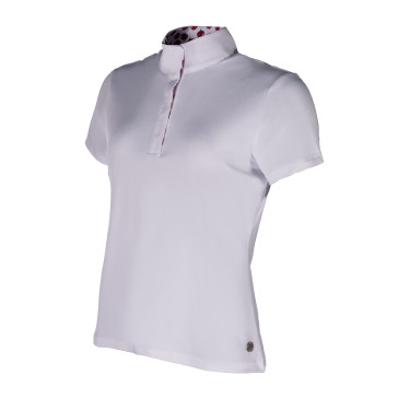 Polo da concorso Hunter maniche corte HKM Bianco