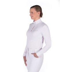 Polo da concorso Hunter a maniche lunghe HKM Bianco