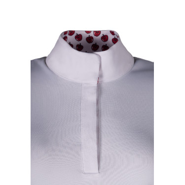 Polo da concorso Hunter a maniche lunghe HKM Bianco