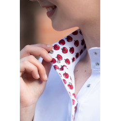 Polo da concorso Hunter a maniche lunghe HKM Bianco