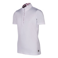 Polo da concorso Hunter Kids maniche corte HKM Bianco