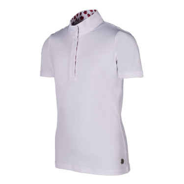 Polo da concorso Hunter Kids maniche corte HKM Bianco