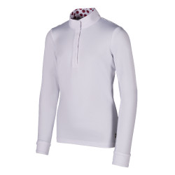Maglia da gara Hunter Kids a maniche lunghe HKM Bianco