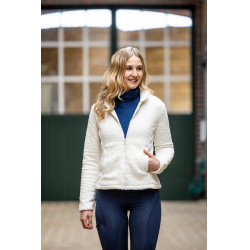 Giacca in pile Cloud HKM Crema Beige