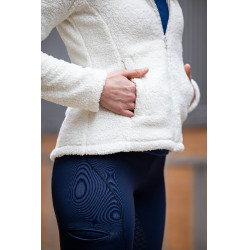 Giacca in pile Cloud HKM Crema Beige