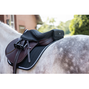 Coprisella riscaldato per sella da salto Style HKM Nero