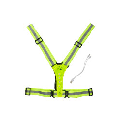 Gilet luminoso a LED HKM Giallo fluo