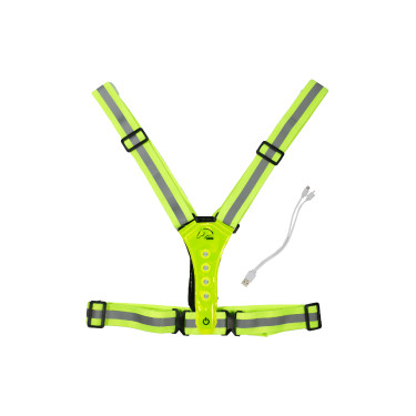 Gilet luminoso a LED HKM Giallo fluo