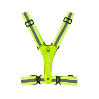 Gilet luminoso a LED HKM Giallo fluo Gilet luminoso a LED HKM Giallo fluo