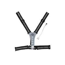 Gilet luminoso a LED HKM Nero / argento