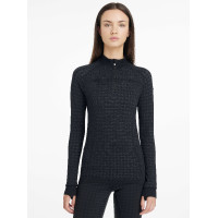 Maglia con collo a zip LeMieux Aspen Motivo pied-de-poule