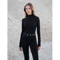 Maglia con collo a zip LeMieux Aspen Motivo pied-de-poule