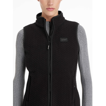 Gilet in pile a spina di pesce LeMieux Aspen senza maniche Motivo a chevron