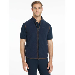 Gilet in pile senza maniche da uomo LeMieux Marina Blu marino