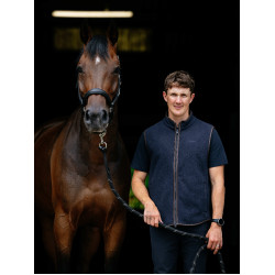 Gilet in pile senza maniche da uomo LeMieux Marina Blu marino