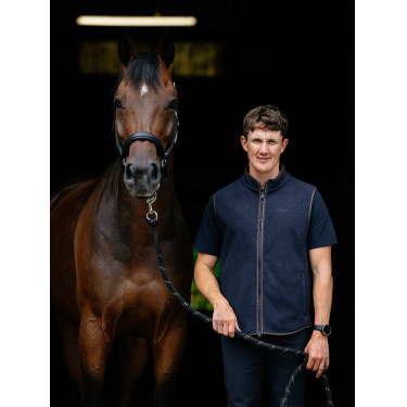 Gilet in pile senza maniche da uomo LeMieux Marina Blu marino