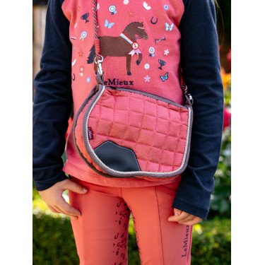 Borsa a tracolla per sottosella LeMieux Mirtillo rosso Rosa Borsa a tracolla per sottosella LeMieux Mirtillo rosso Rosa