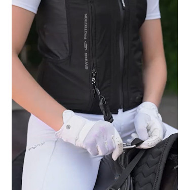Cinghia a Y - fissaggio alla sella per gilet airbag Swing P25 AIR Nero