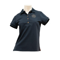 Polo piqué a maniche corte Flags & Cup donna Anzia Marina Blu marino