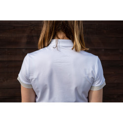 Polo da concorso Flags & Cup Andria donna maniche corte Bianco