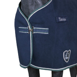 Coperta Tattini foderata in pile Blu