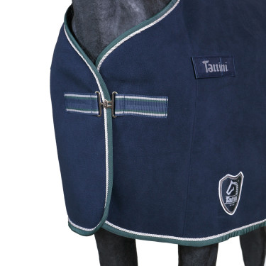 Coperta Tattini foderata in pile Blu