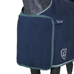 Coperta Tattini foderata in pile Blu