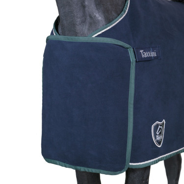 Coperta Tattini foderata in pile Blu