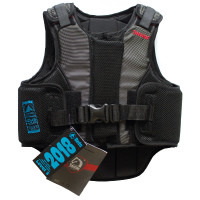 Gilet protettivo con zip Tattini per ragazza e ragazzo Nero