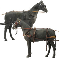 Finimenti Daslö per carrozza a 4 ruote Nero