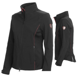 Giacca Aosta da donna Tattini in softshell Nero