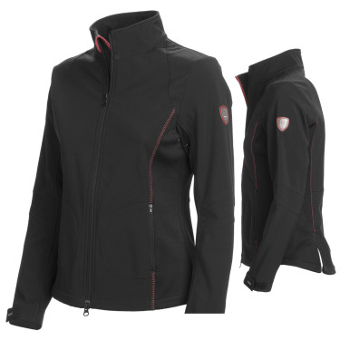 Giacca Aosta da donna Tattini in softshell Nero
