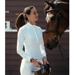 Camicia da donna a maniche lunghe Horse Pilot Aerolight Bianco
